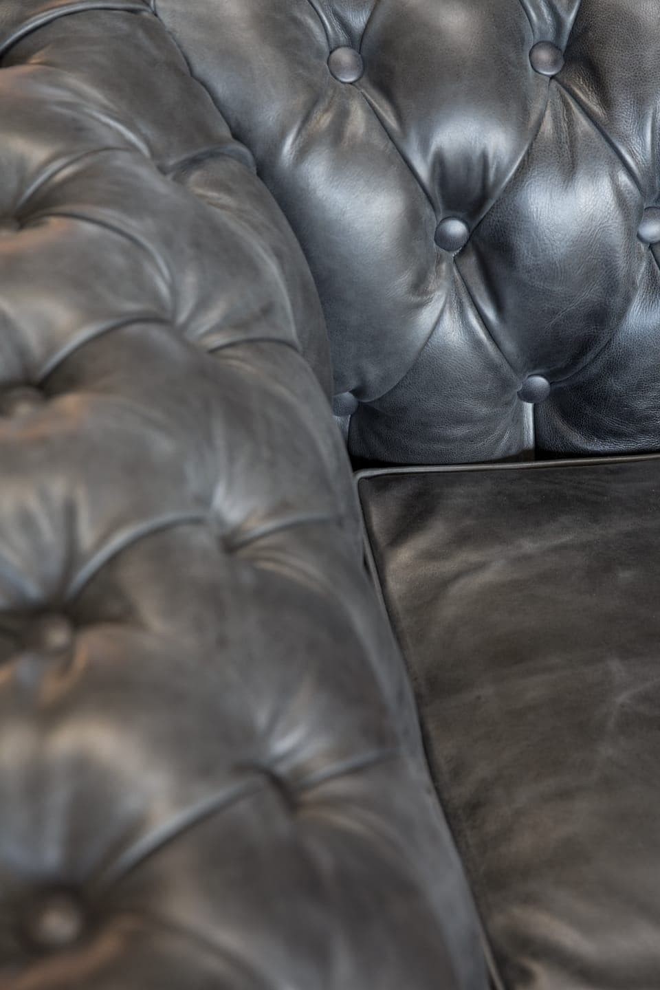 herhaling Afdeling Oppervlakte Chesterfield fauteuil zwart vintage look - OTIQ
